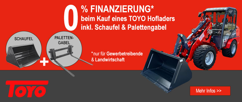 Toyo Nullprozentfinanzierung für Landwirte und Gewerbetreibende