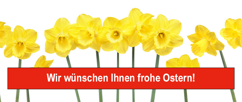 Wir wünschen Ihnen frohe Ostern!