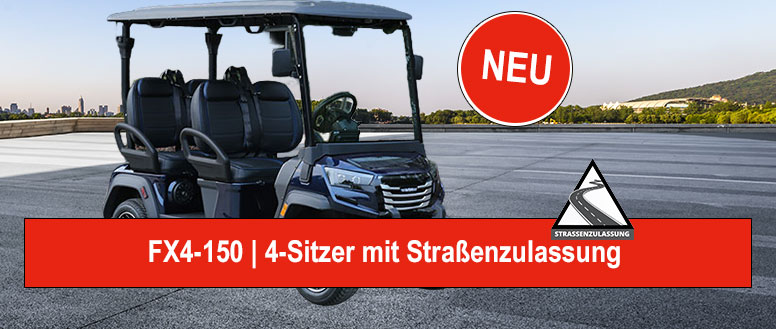 FX4-150 4-Sitzer GolfCart mit Straßenzulassung