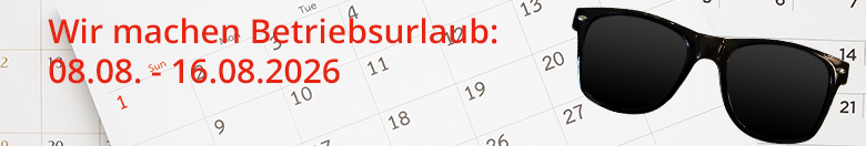 Wir machen Betriebsurlaub!